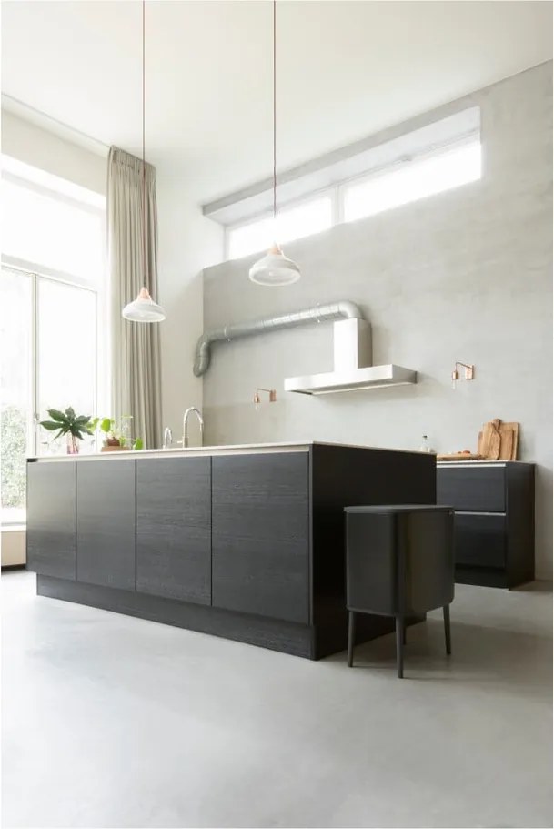 Cestino per la spazzatura in acciaio in nero opaco touch 36 l Bo Touch Bin – Brabantia