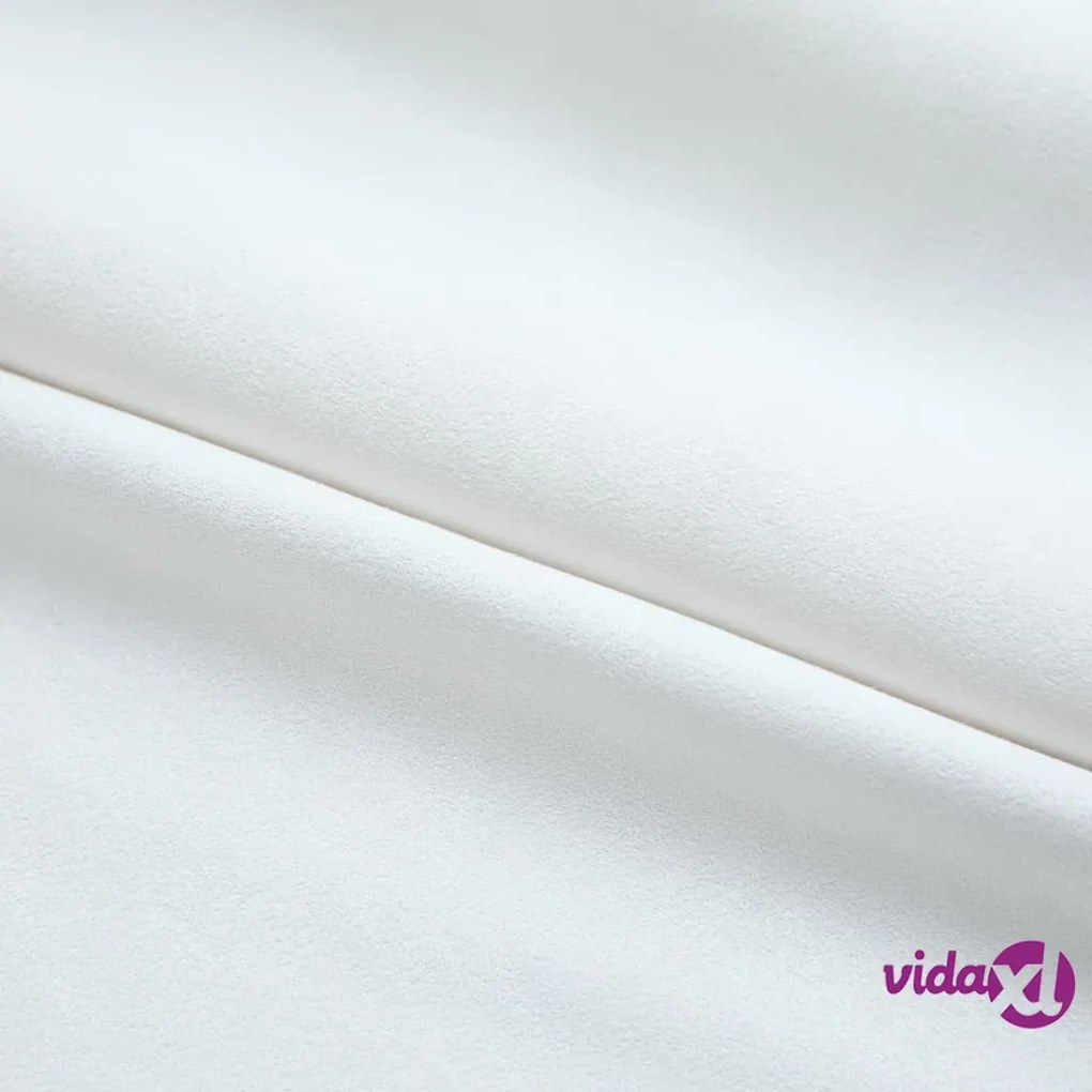 vidaXL Tende Oscuranti con Ganci 2 pz Avorio 140x175 cm