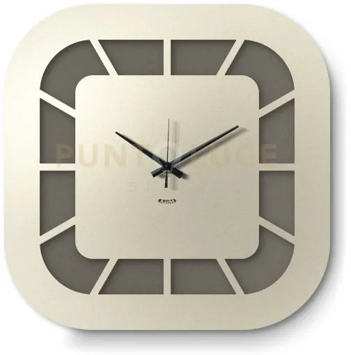 Orologio da parete minimal exo fango,avorio