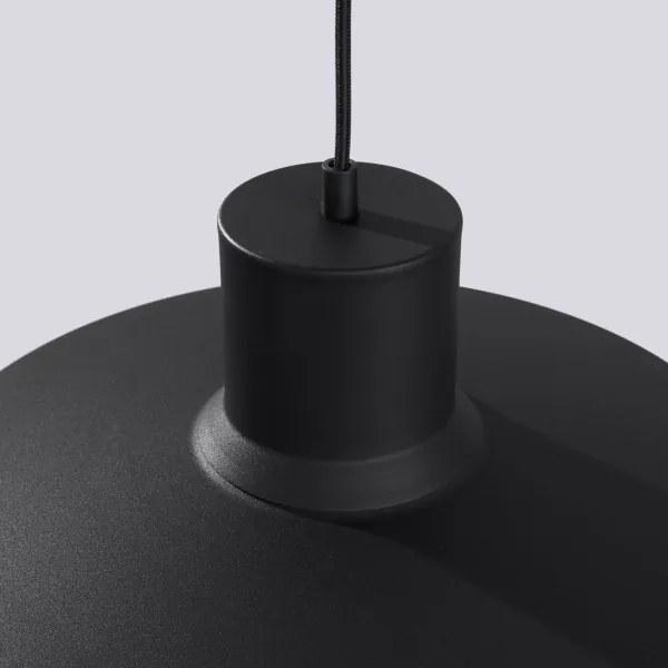 Sollux SL.1703 - Lampadario a sospensione con filo BILO 1xE27/15W/230V diametro 35 cm nero