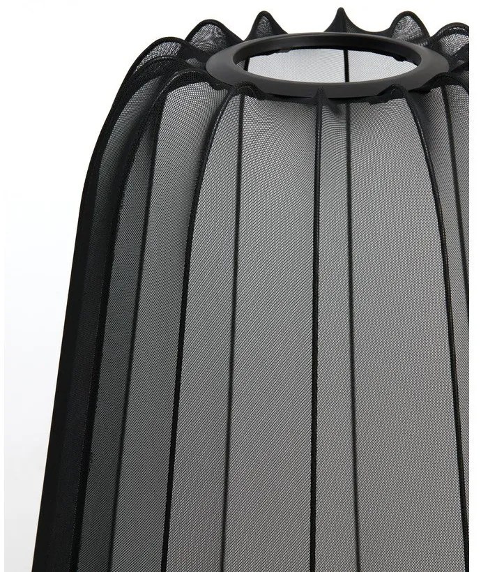 Lampada da terra nera (altezza 132 cm) Plumeria - Light &amp; Living