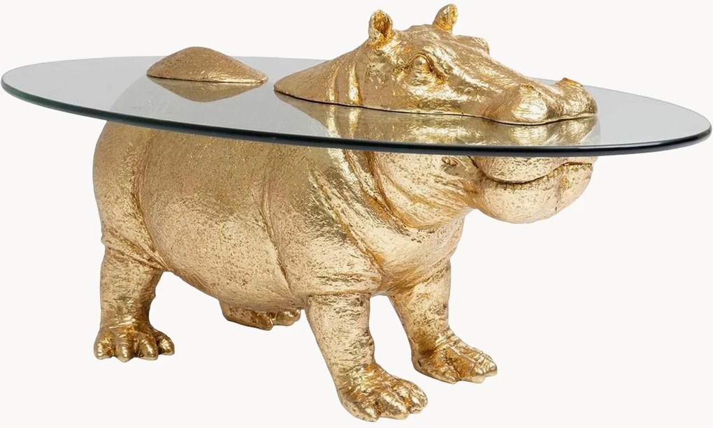Tavolino da salotto ovale Hippo