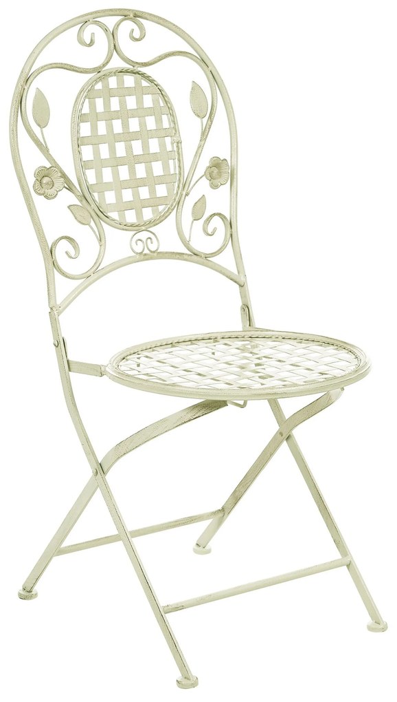 Set da balcone bistro in metallo verde chiaro BIVIO Beliani