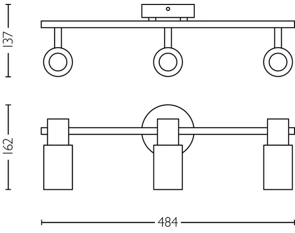 Philips - Faretto PALMS 3xE14/25W/230V