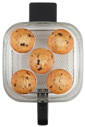 Concept FR5500 - Friggitrice a d'aria GLASS &amp; FAST 5,5 l 1200W/230V nero