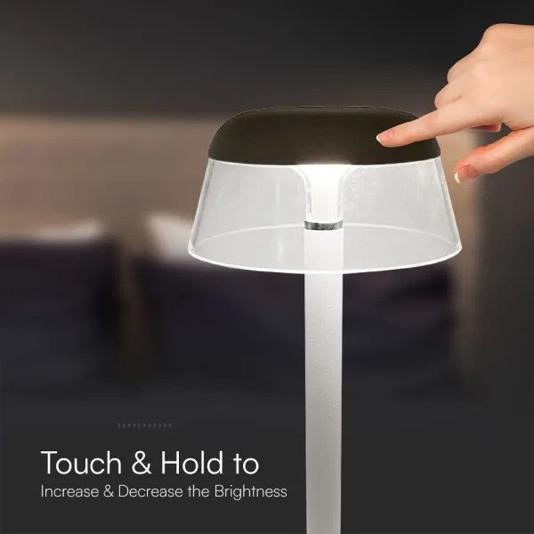 LED Lampada da tavolo touch ricaricabile e dimmerabile LED/3W/5V 3000-6000K bianco