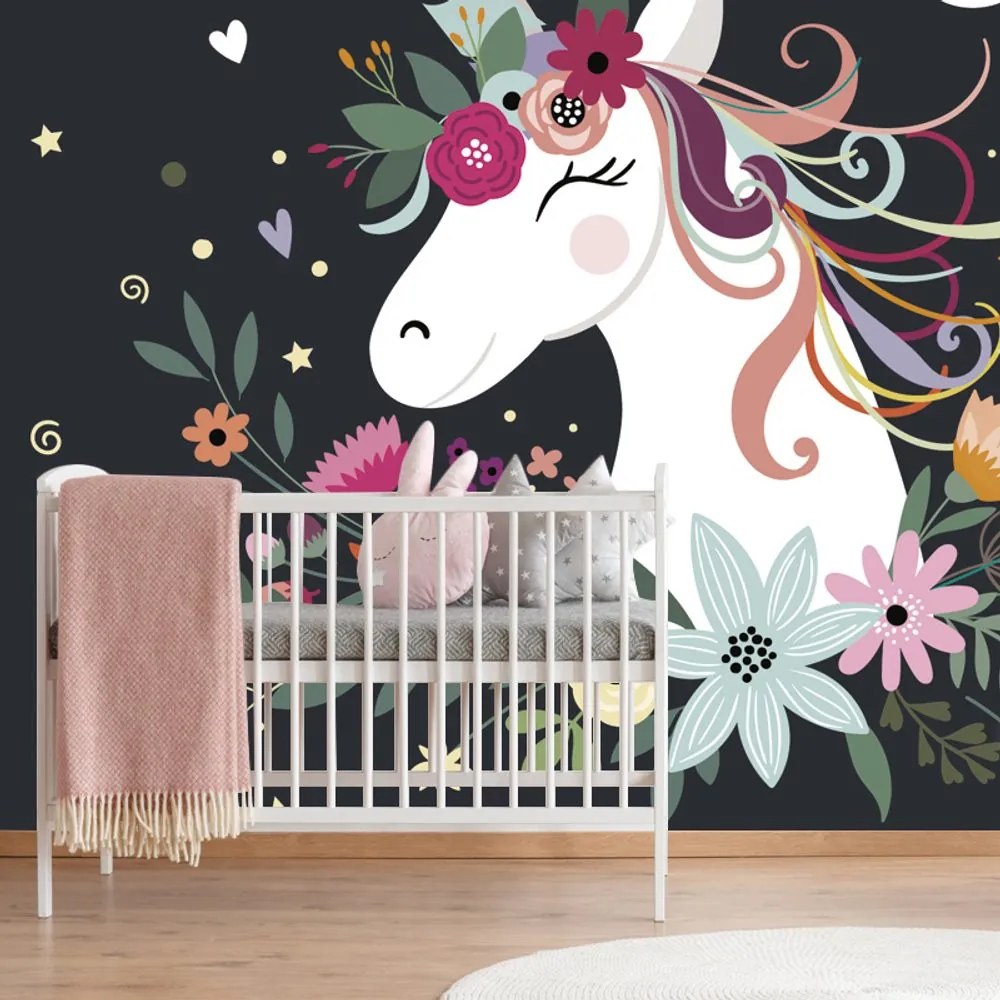 Carta da parati – Unicorno carino