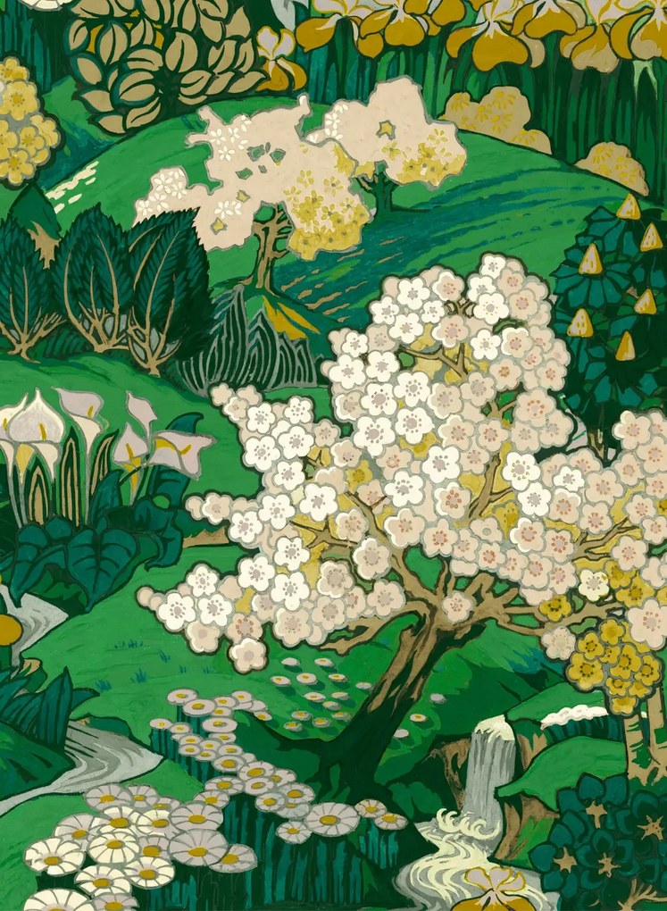 Coordonne Carta da parati Yu Garden - Emerald