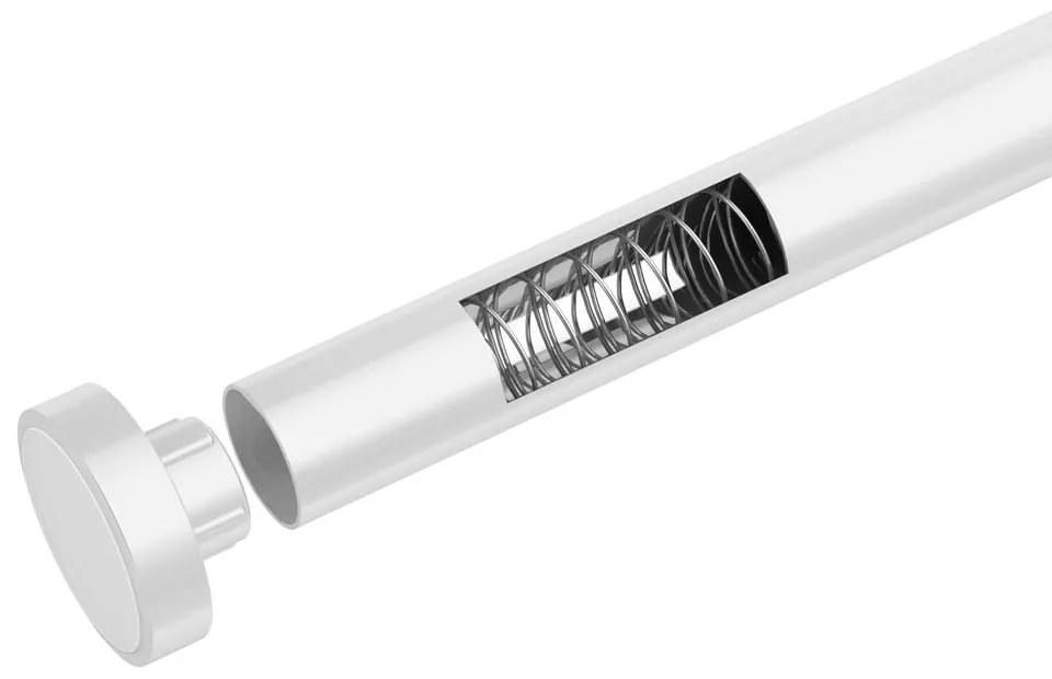 Asta da bagno telescopica bianca, lunghezza 110-185 cm Luz - Wenko