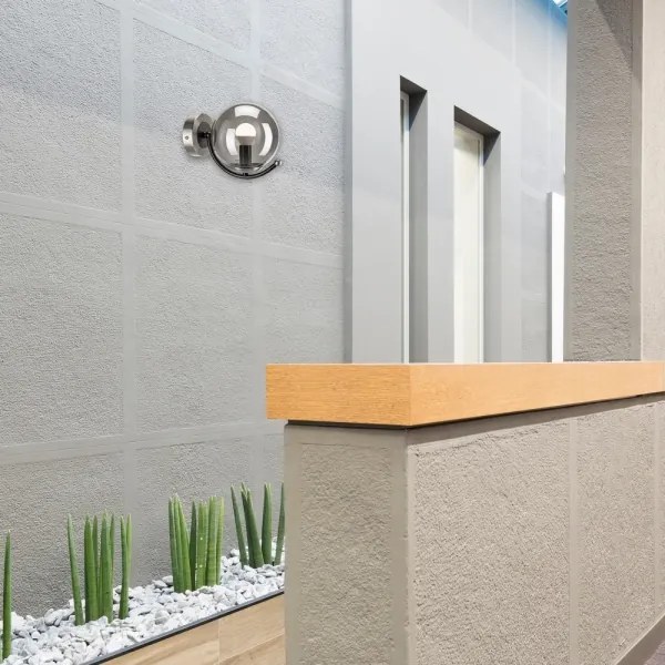 Applique GEORGIA 1xE14/5W/230V cromo opaco/fumé