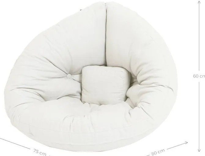 Poltrona relax per bambini nera e grigia Mini Nido - Karup Design