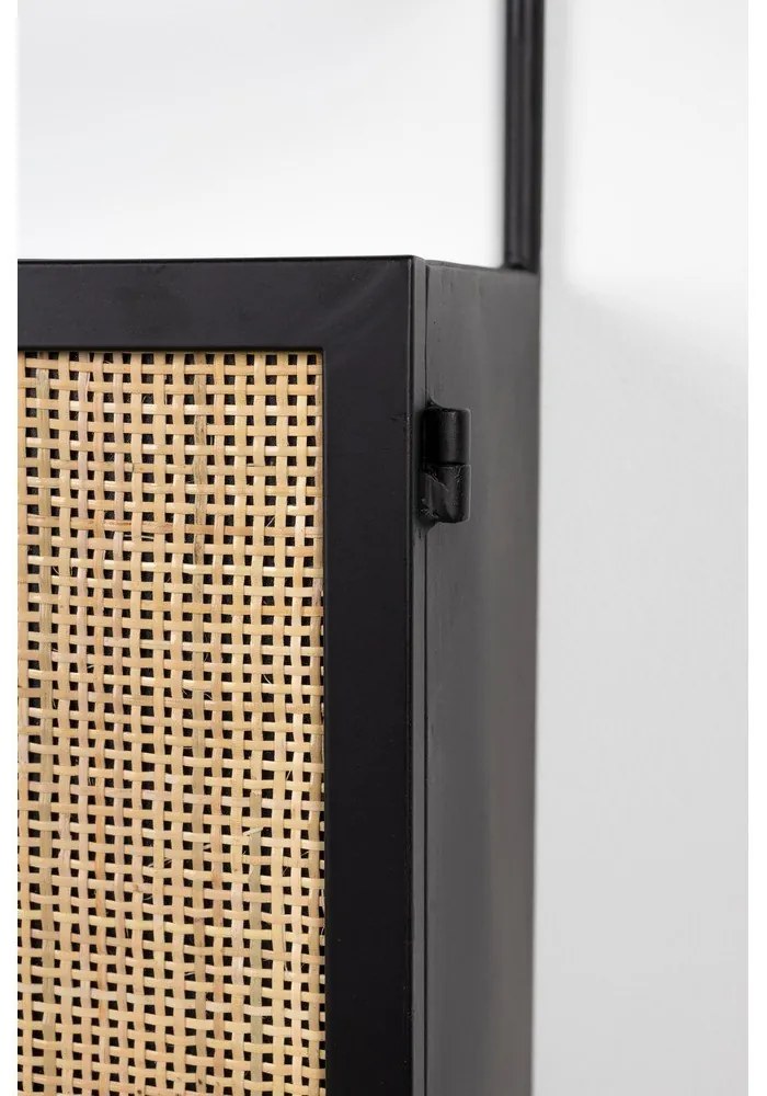 Portabottiglie in rattan nero 18x100 cm Guuji - White Label