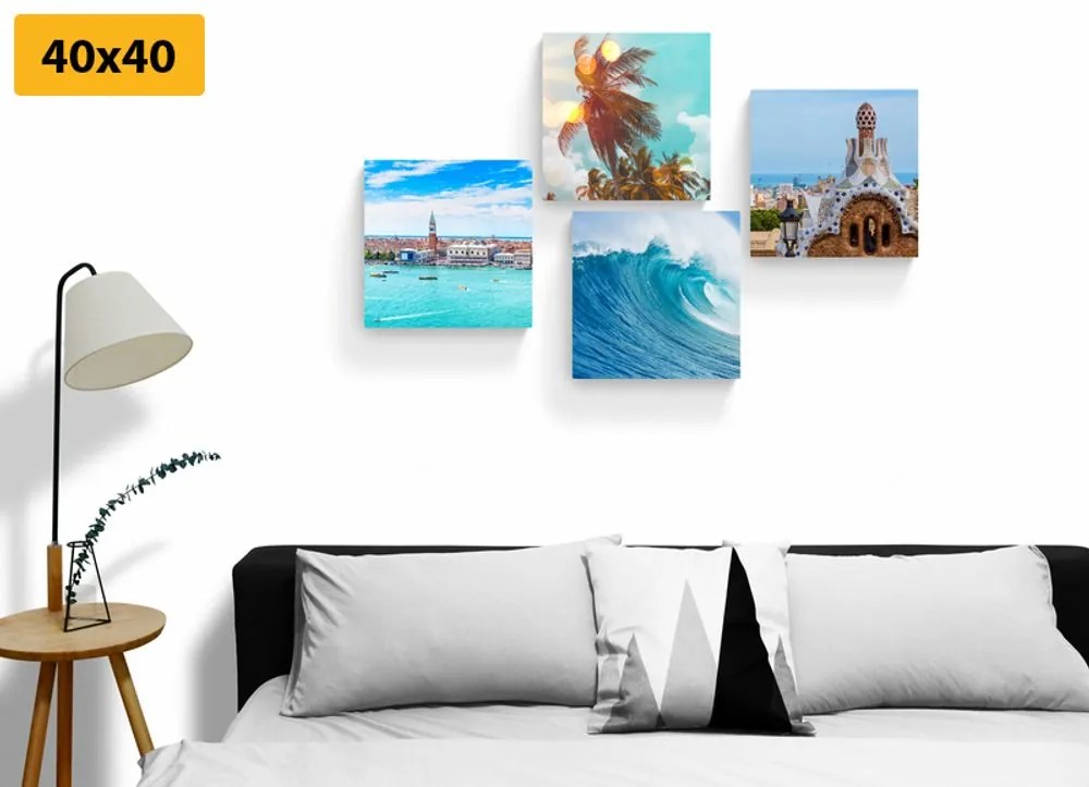 Set di quadri – Brezza del mare