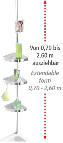 WENKO 22124100-Elemento angolare PREMIUM 27,5x260 cm argento