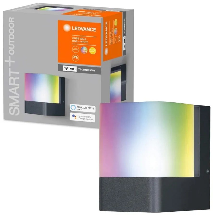 Ledvance - Applique LED RGB da esterno SMART+ CUBE LED/9.5W/230V IP44 Wi-Fi
