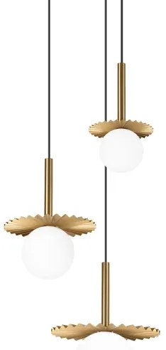 Lampadario a cavo CHITA 3xG9/5W/230V dorato