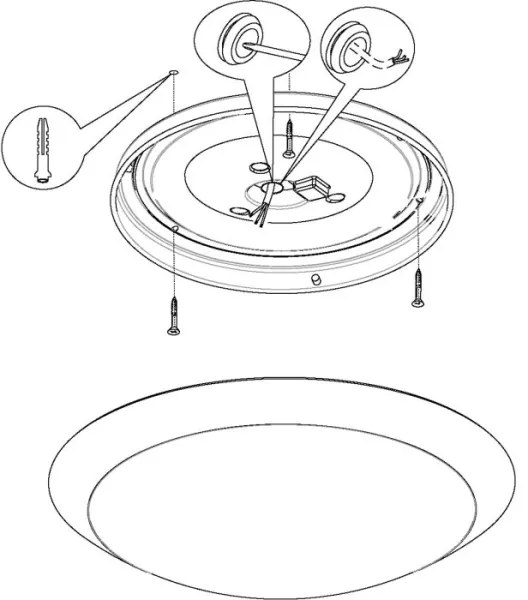Eglo 97254 - Lampada da soffitto per bagno PILONE LED/11W/230V bianca IP44