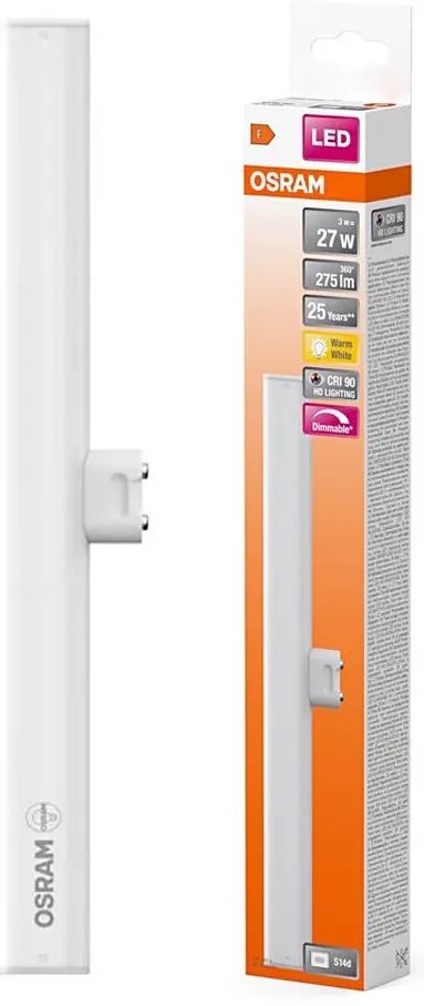 Tubo fluorescente LED dimmerabile S14d/3W/230V 2700K 30 cm CRI 90 - Osram