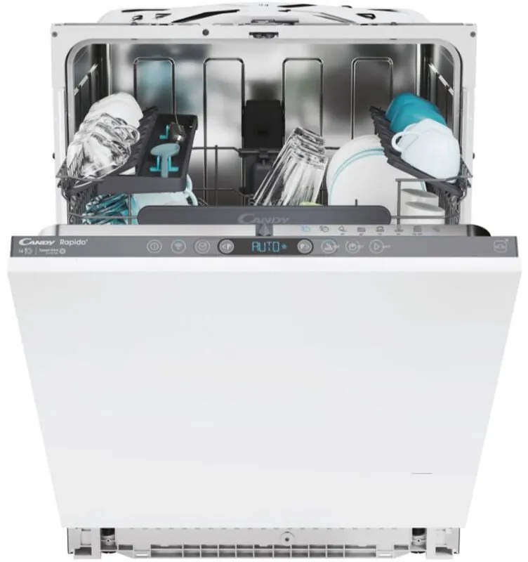 Lavastoviglie Rapido' CI4C6F0A da Incasso a Scomparsa Totale 14 Coperti Classe c Wi-Fi - Candy