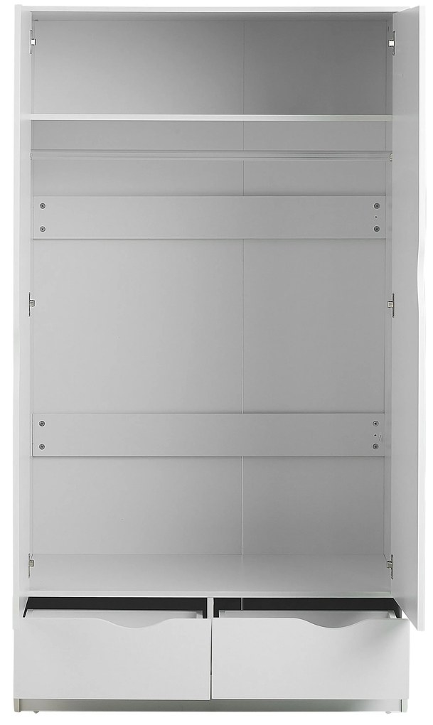 Armadio a 2 ante bianco 180 cm BREMEN Beliani