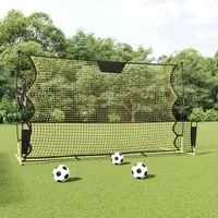 Rete Rimbalzante da Calcio Nera Gialla 183x85x120cm Poliesterecod mxl 121062