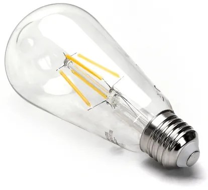 Lampadina LED FILAMENT ST64 E27/6W/230V 2700K - Aigostar