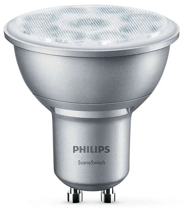 Philips - Lampadina LED 4,5W (50 con 345lm) 2-Light Settings GU10