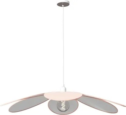 Atmosphera - Lampadario a sospensione per bambini PETAL 1xE27/40W/230V Ø 64 cm rosa