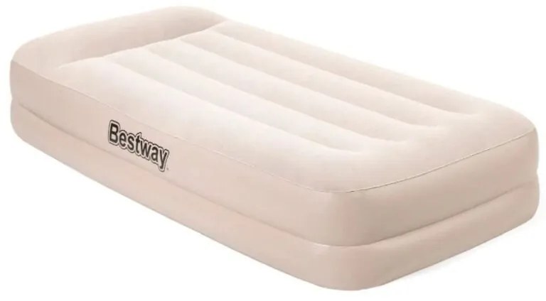 Letto Gonfiabile Bestway Tritech Singolo 191x97x42 cm Supporta fino a 150 kg si Gonfia in 3 Minuti con Rinforzo Perimetrale