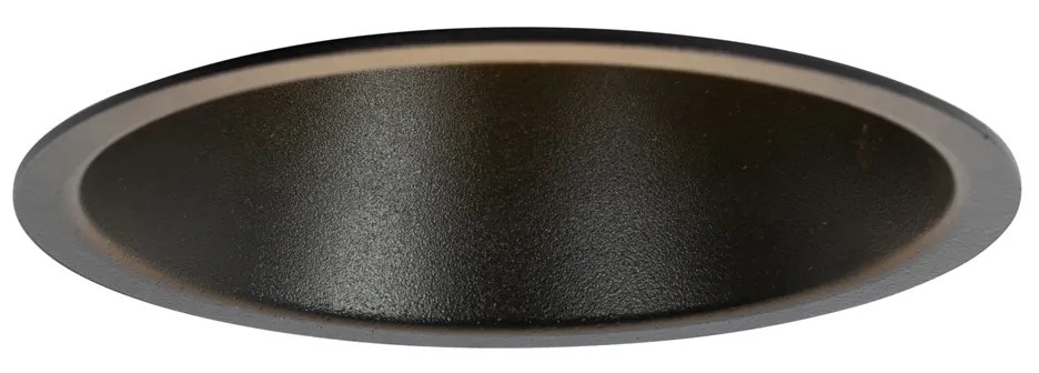 Set di 12 faretti incasso neri GU10 70mm IP44 - Dept