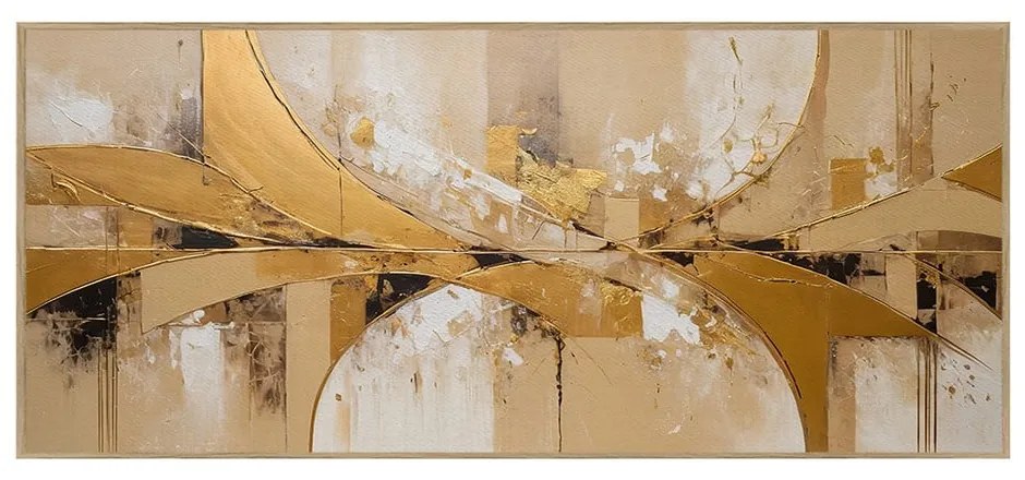 Quadro 150x60 cm Gold Abstraction