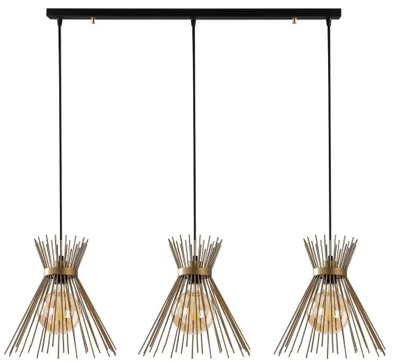 Lampadario su filo KIRPI 3xE27/40W/230V