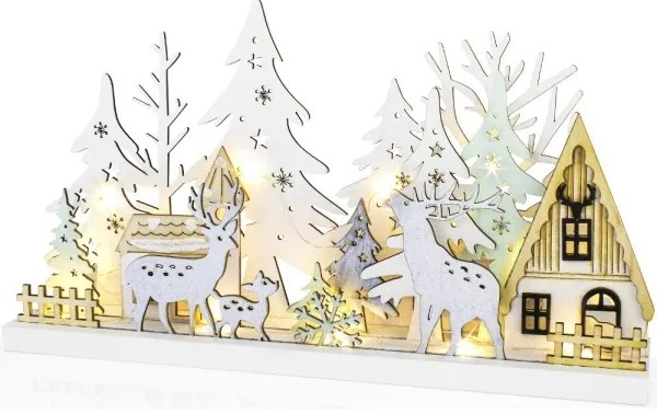 Retlux - Decorazione natalizia LED LED/3xAAA/bianco caldo foresta