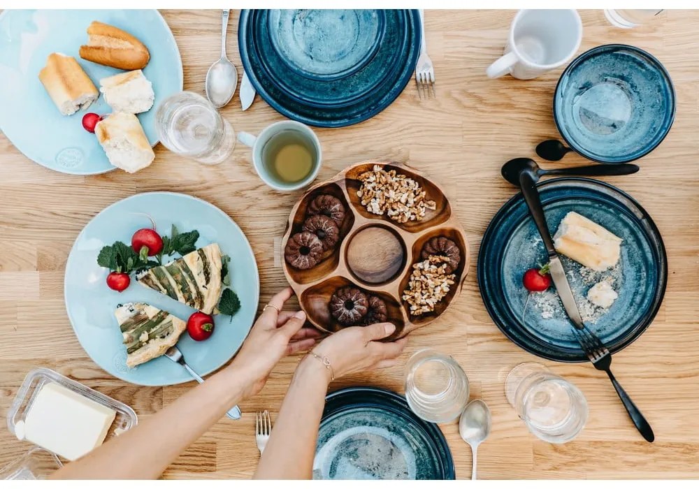 Piatto in gres turchese , ⌀ 27 cm Nova - Costa Nova