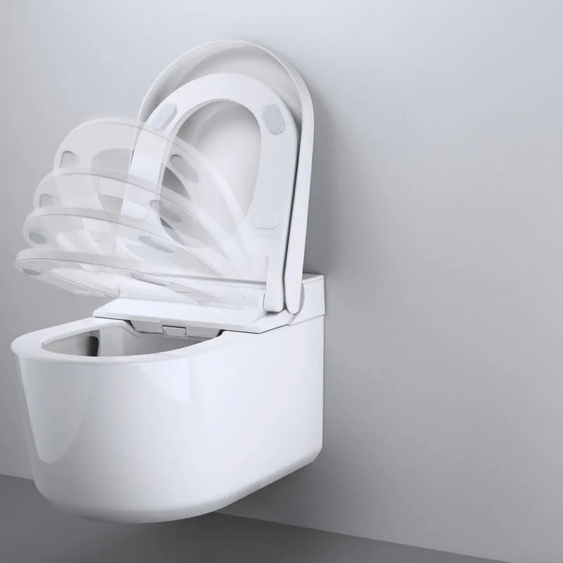 Vaso WC sospeso GROHE sensia shower toilet, sedile incluso P 61 x L 38.7 x H 40.3 cm bianco
