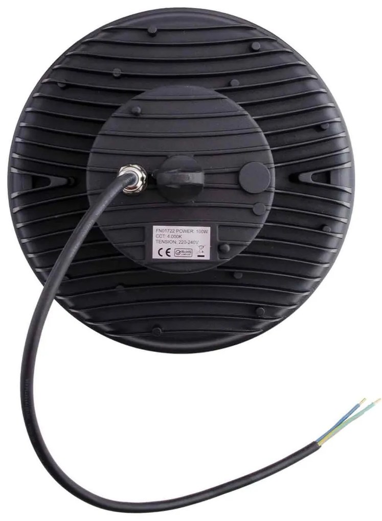 Campana LED 100W 140lm/w IP65 IK08 - con Osram chip LED Colore Bianco Freddo 6.000K