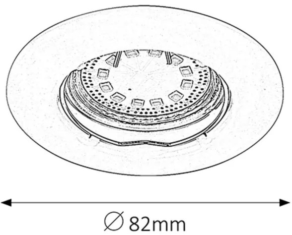 Rabalux 1163 - SET 3xLED Lampada da incasso LITE 3xGU10/3W/230V