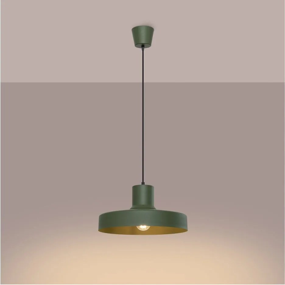 Lampadario verde ø 35 cm Vito – Sollux