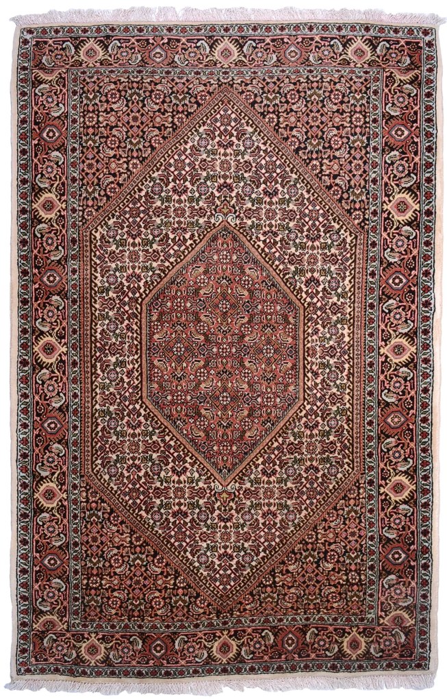Bidjar Tappeto persiano 110x170 Beige (Iran) Annodato A Mano