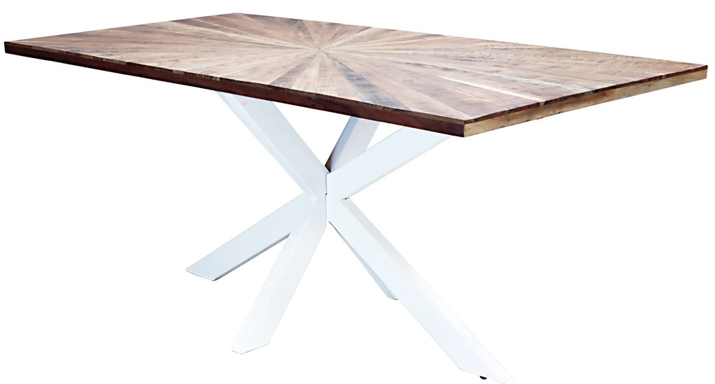 DENNY - tavolo con piano in legno massiccio