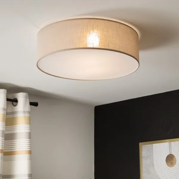 Plafoniera da soffitto SIRJA 2xE27/15W/230V Ø 45 cm beige