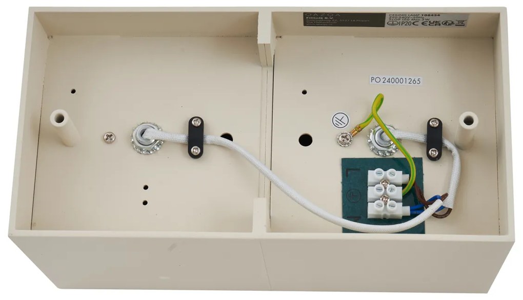 Faretto da parete moderno beige G9 orientabile a 2 luci - Box