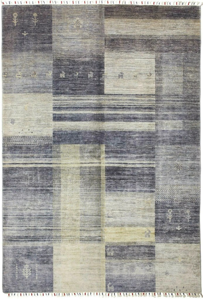 Gabbeh Tappeto orientale 170x240 Grigio (Pakistan) Tessuto A Mano