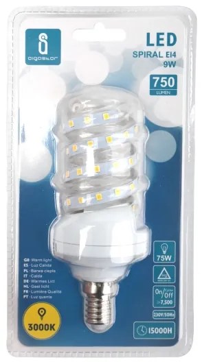 LED Lampadina E14/9W/230V 3000K - Aigostar