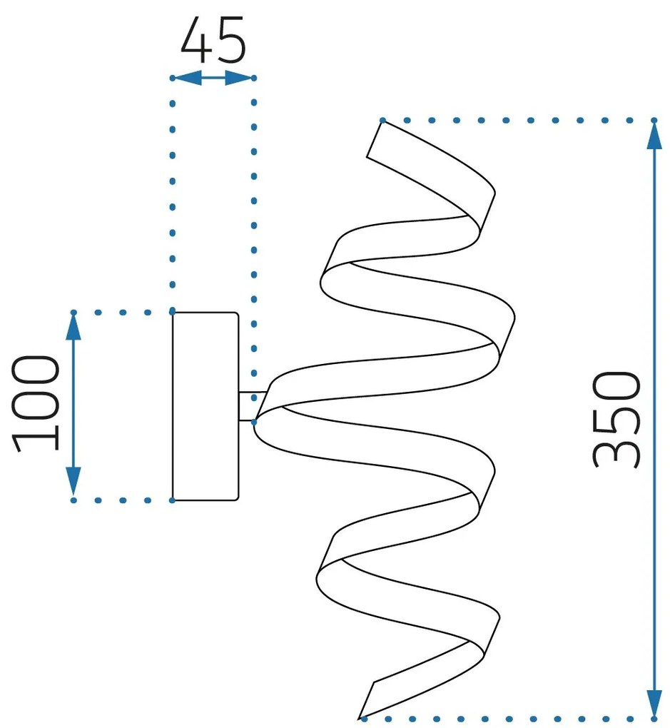 Lampada LED SPRING APP828-W CHROME