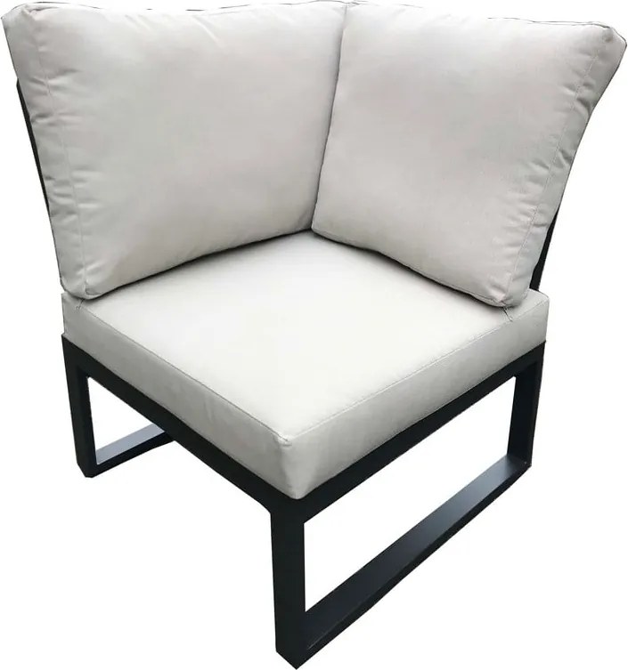 Set da giardino in alluminio grigio per 5 persone Rotterdam - Rojaplast