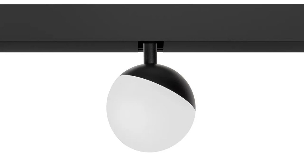 Sfera LED 7W Magnetica CCT Angolo 180° Nera Colore Bianco Variabile CCT