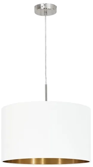 Eglo 78695 - Lampadario a cavo PASTERI 1xE27/60W/230V bianco