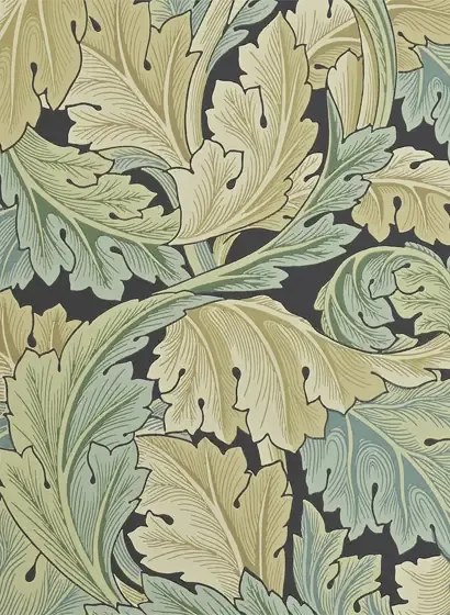 Morris & Co Carta da parati Acanthus - Privet