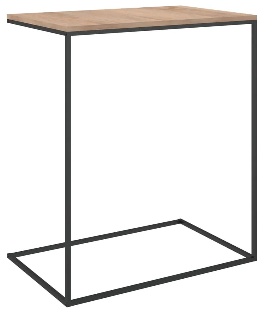 Tavolino da salotto nero 55x35x66 cm in legno multistrato